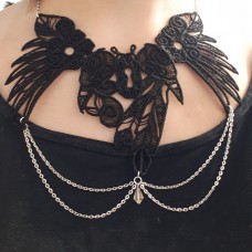 Collier Dentelle et Chaînes